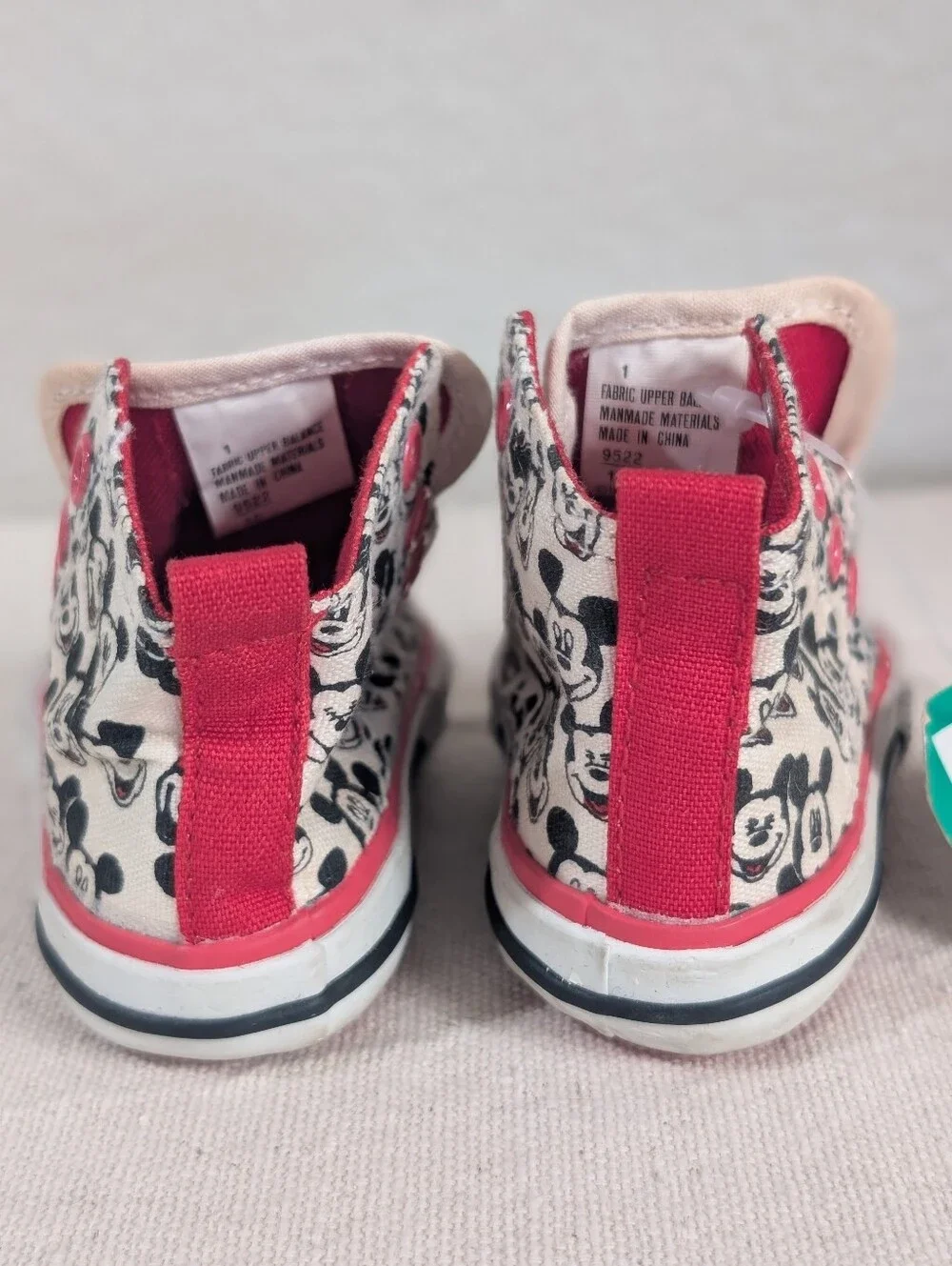NWT Vintage Disney 1990's Mickey's Stuff for Kids shoes sneakers toddler size 1